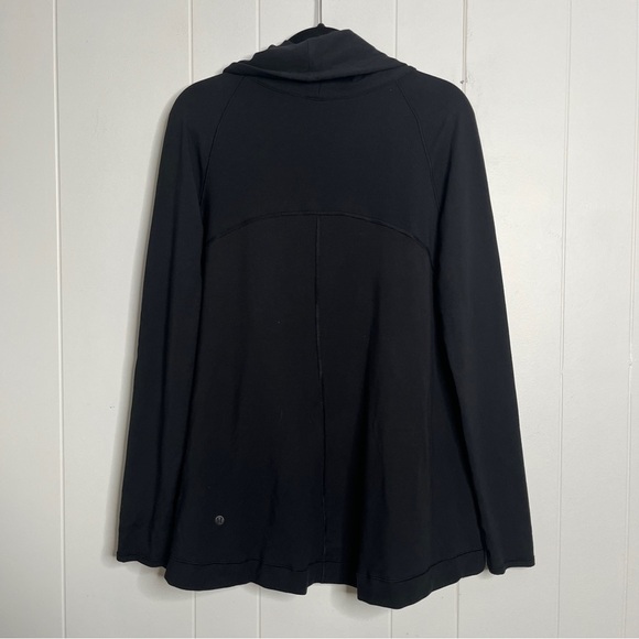 Lululemon Coast Easy Wrap Modal French Terry Black Style W4AUGS Size 8 - Picture 3 of 9